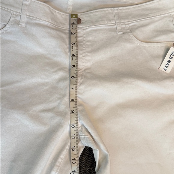 NWT Old Navy Women's White Super Skinny Jeans Mid Rise sz 18 Regular Stretch - Picture 6 of 11